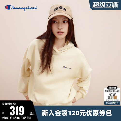 刺绣卫衣Champion冠军女