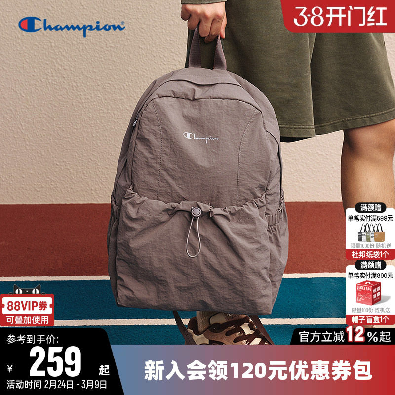 Champion冠军双肩包2026春新款女户外山系背包男大容量运动电脑包