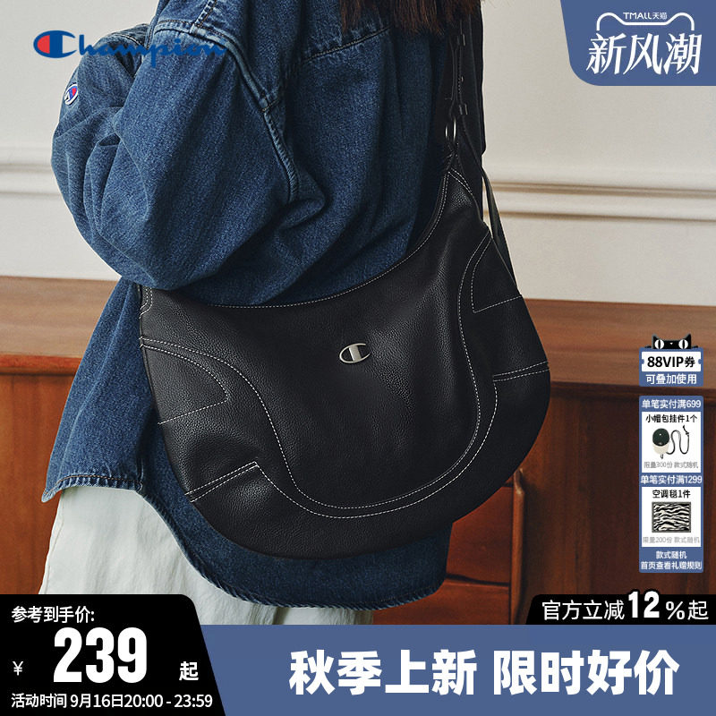 Champion冠军潮酷斜挎包单肩包图片