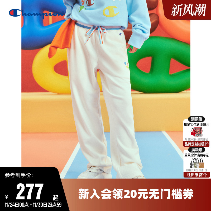 卫裤CHAMPION秋季直筒女联名冠军