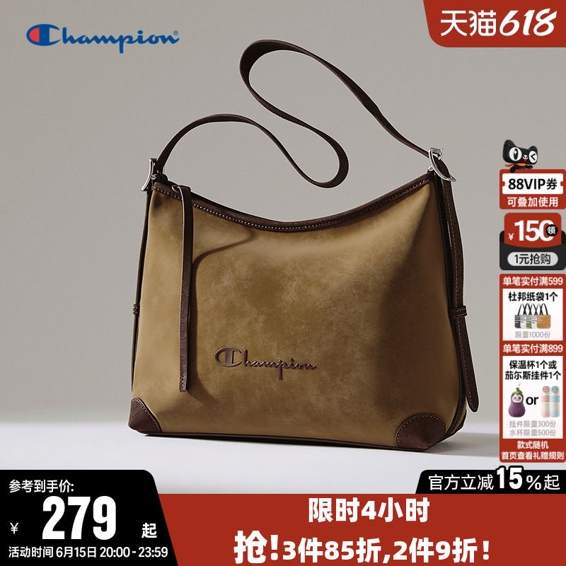 Champion冠军单肩背包2026夏季女时尚高质感Hobo包通勤休闲挎包潮