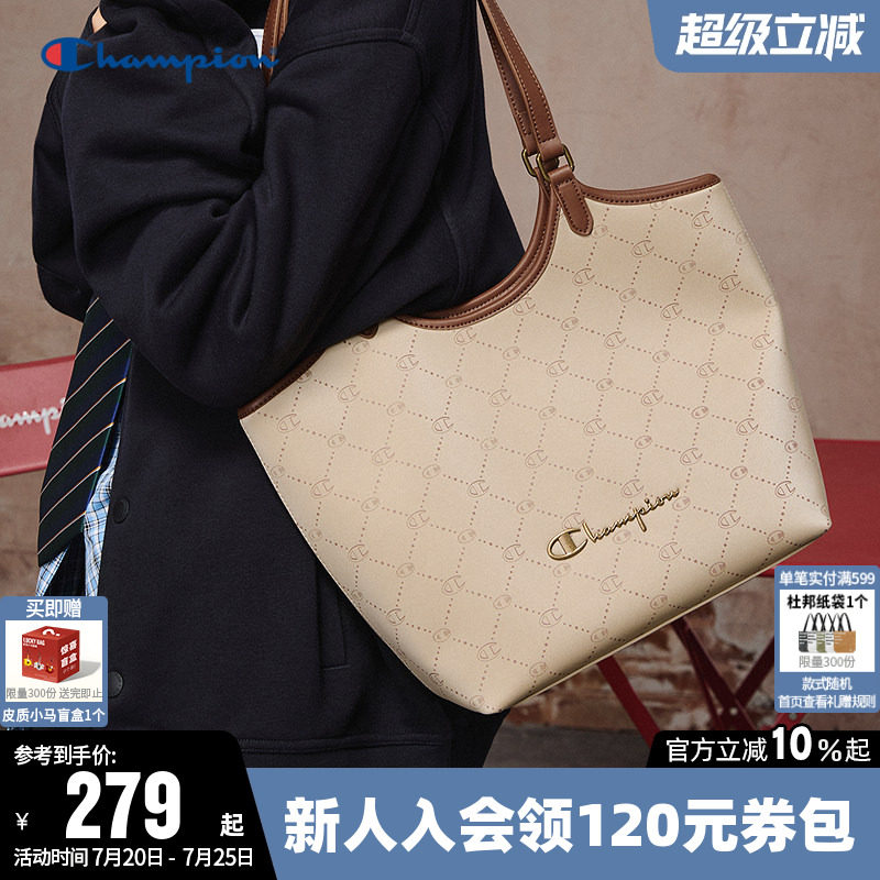 Champion冠军单肩背包2026夏季手提包女时尚通勤旅游挎包托特包潮