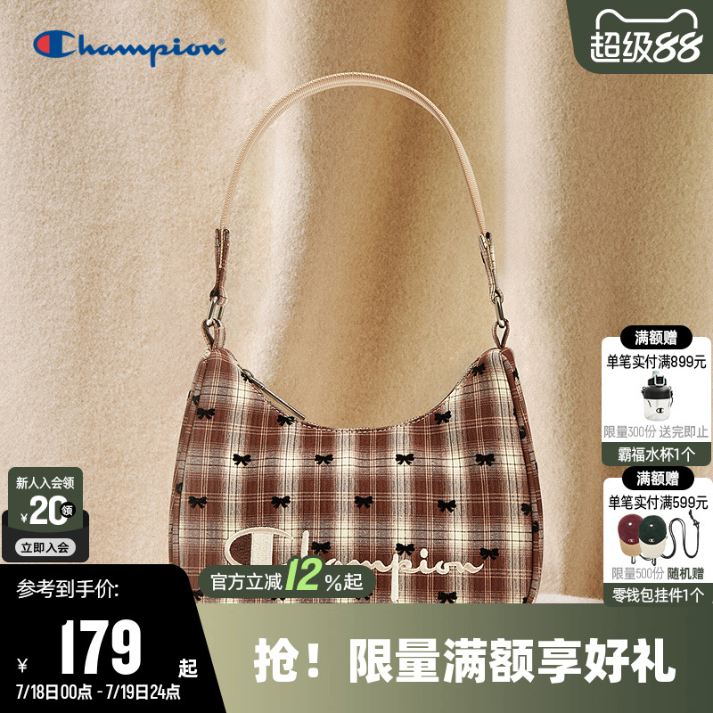 Champion冠军25夏新款单肩包包女腋下包小肩包时尚潮流出街包轻便