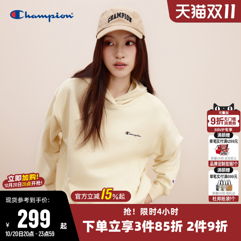 刺绣卫衣Champion冠军女