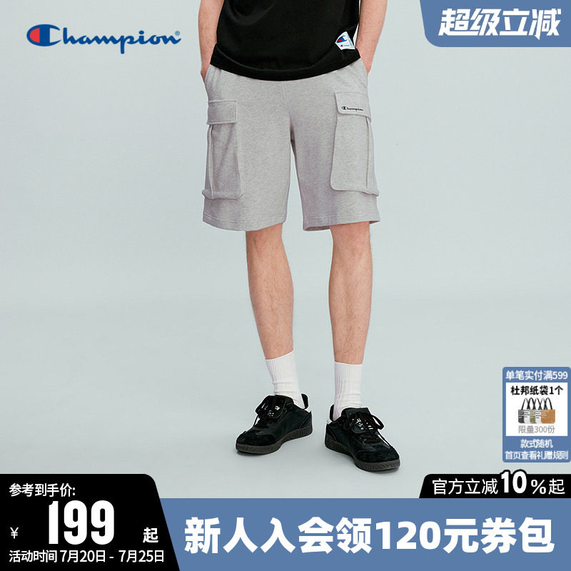 Champion冠军短裤男2026夏季新款五分大口袋工装裤休闲宽松裤子潮