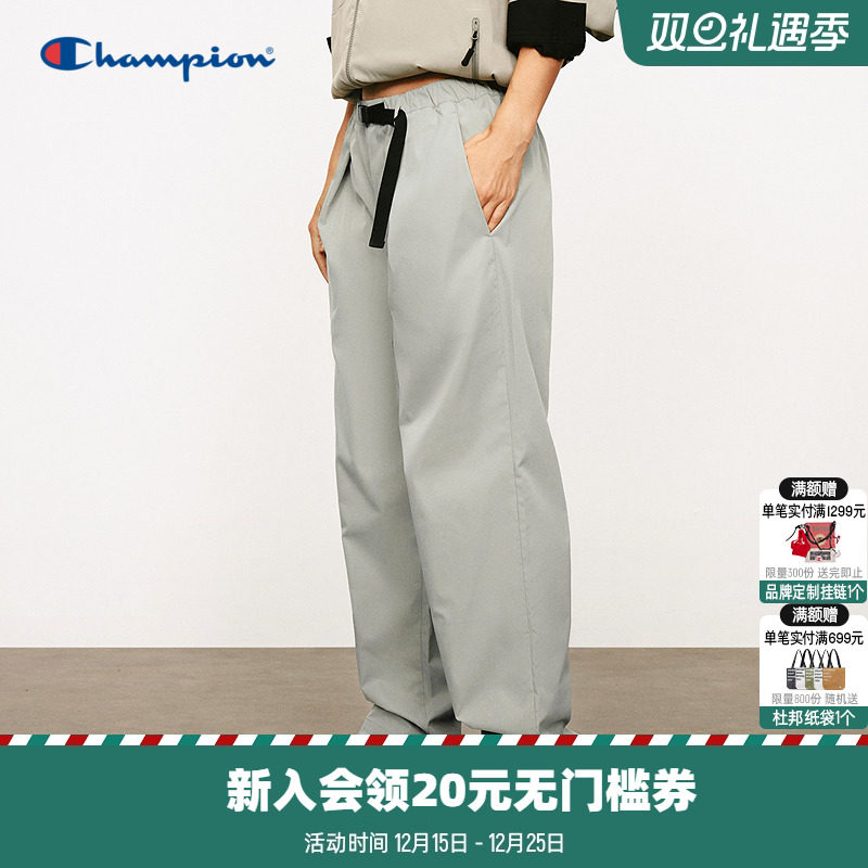 Champion冠军梭织直筒长裤男