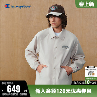 【猫猫系列】Champion冠军夹克男2026春季新款翻领POLO休闲风外套