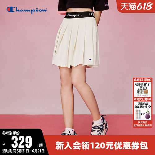 校园风短裙Champion冠军