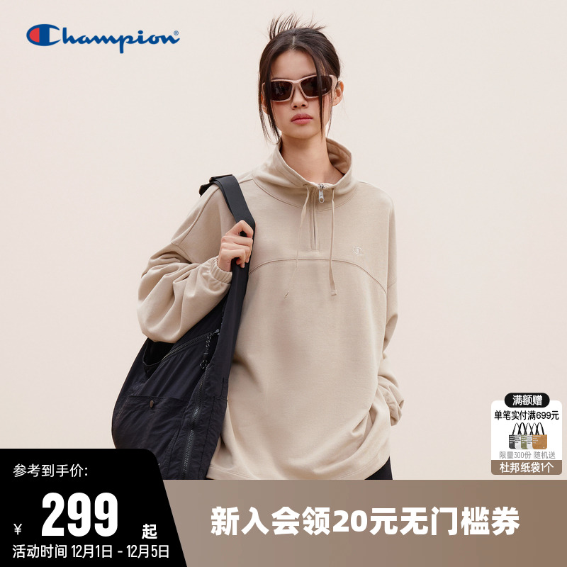 刺绣卫衣Champion冠军女