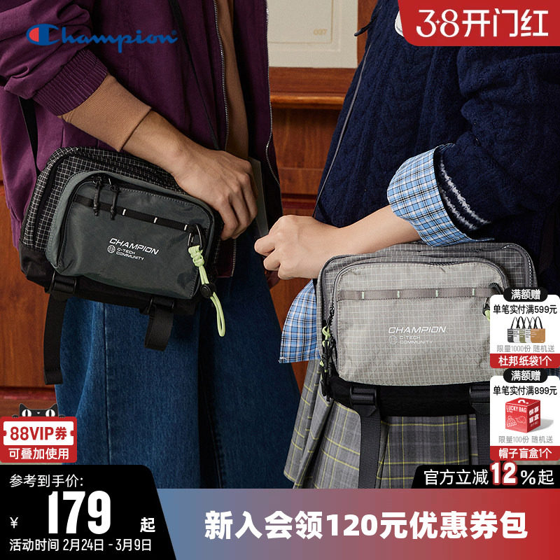 Champion冠军单肩背包2026春男女斜挎漫野小方包户外通勤相机包包