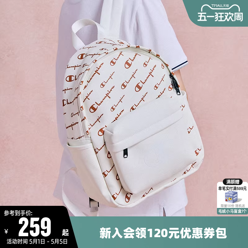 Champion冠军双肩背包2026年春女书包男大容量户外旅行时尚通勤包