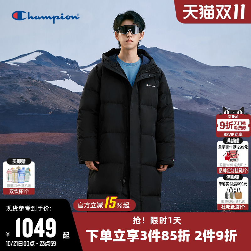 长款羽绒服Champion冠军情侣