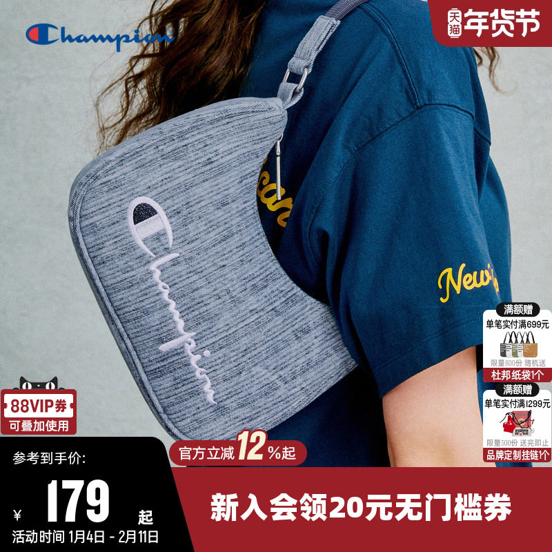 Champion冠军单肩包女腋下包通勤时尚男百搭挎包钥匙包经典手提包