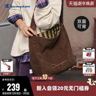 挎包托特包双面多背 男女情侣时尚 Champion冠军单肩包2026春季 新款