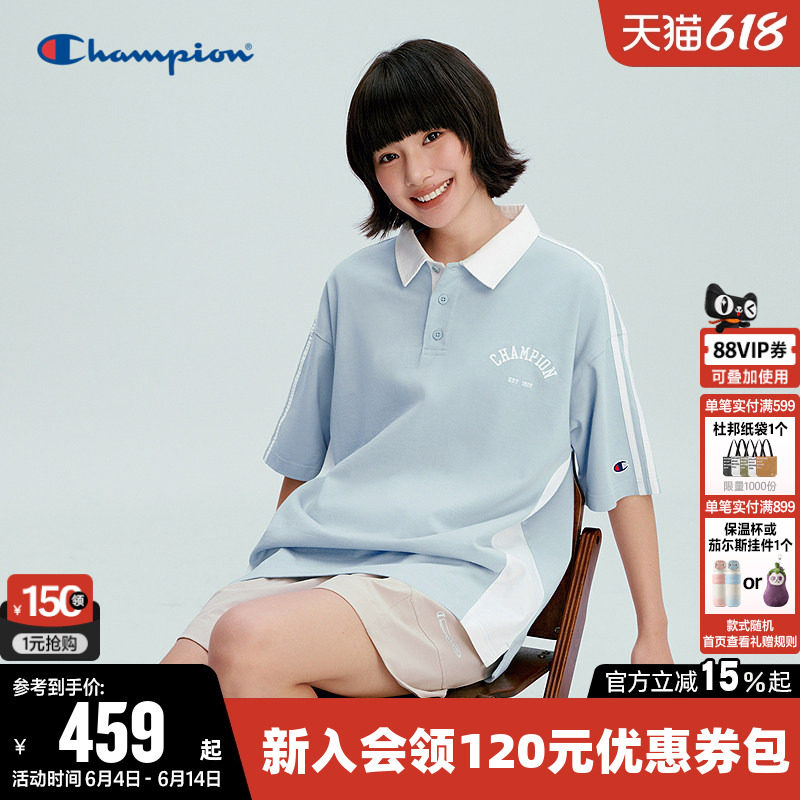 Champion冠军短袖POLO衫T恤男