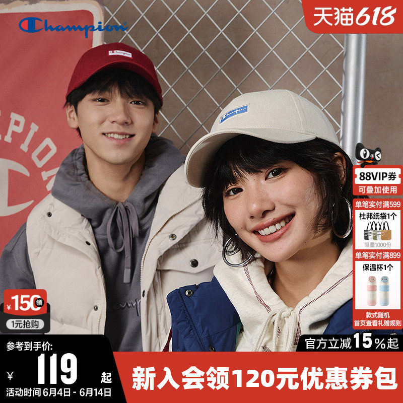 Champion冠军棒球帽男女情侣时尚户外运动休闲遮阳鸭舌帽子潮百搭