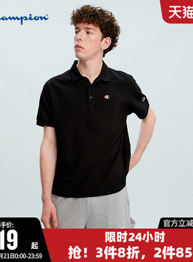Champion冠军情侣短袖POLO衫T恤