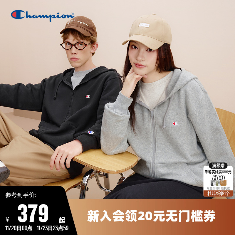 刺绣卫衣Champion冠军情侣