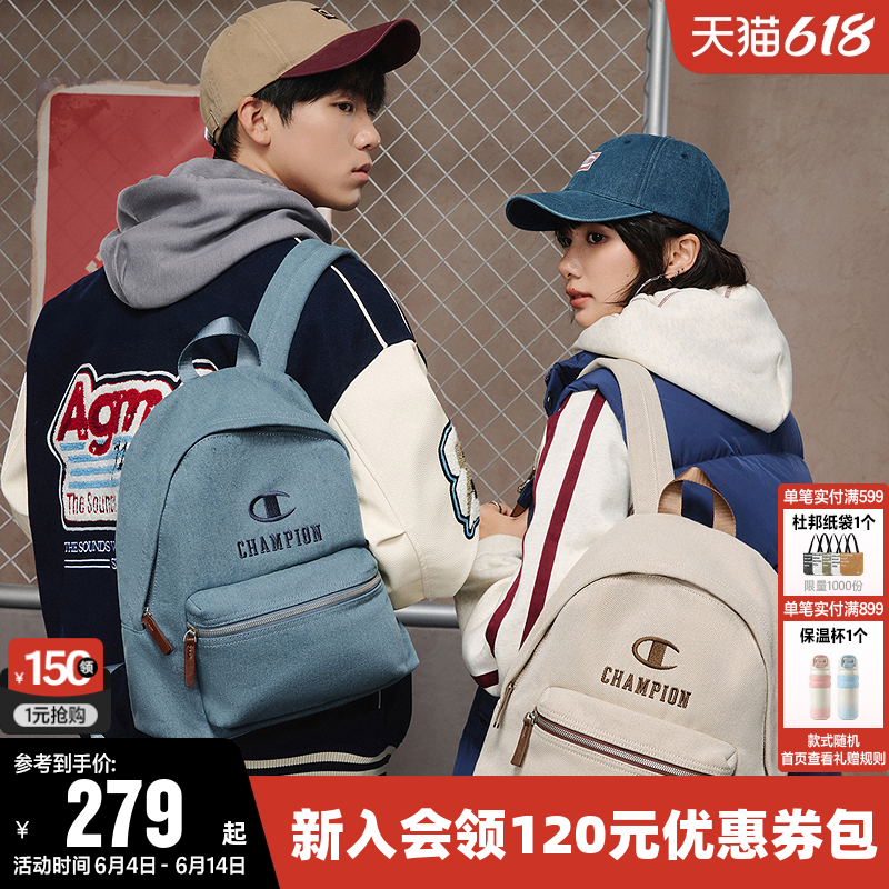 Champion冠军双肩背包2026夏男女情侣通勤旅行运动休闲书包电脑包