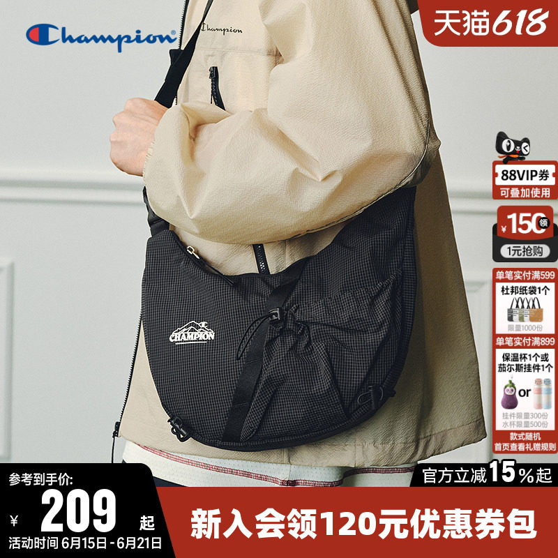 Champion冠军斜挎包2026夏新款男山系户外休闲单肩挎包女轻便通勤