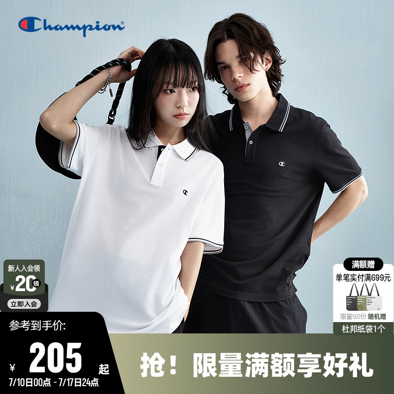 Champion冠军休闲POLO衫T恤情侣