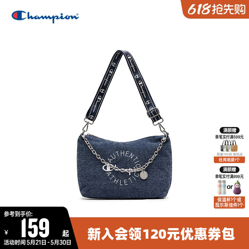 Champion冠军单肩包女幸运饼干包男通勤运动休闲包旅行斜挎背包