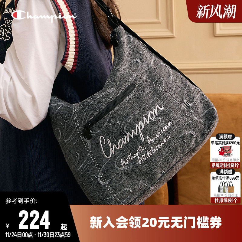 Champion冠军单肩包男女情侣时尚轻便挎包可调节双肩背包百搭潮