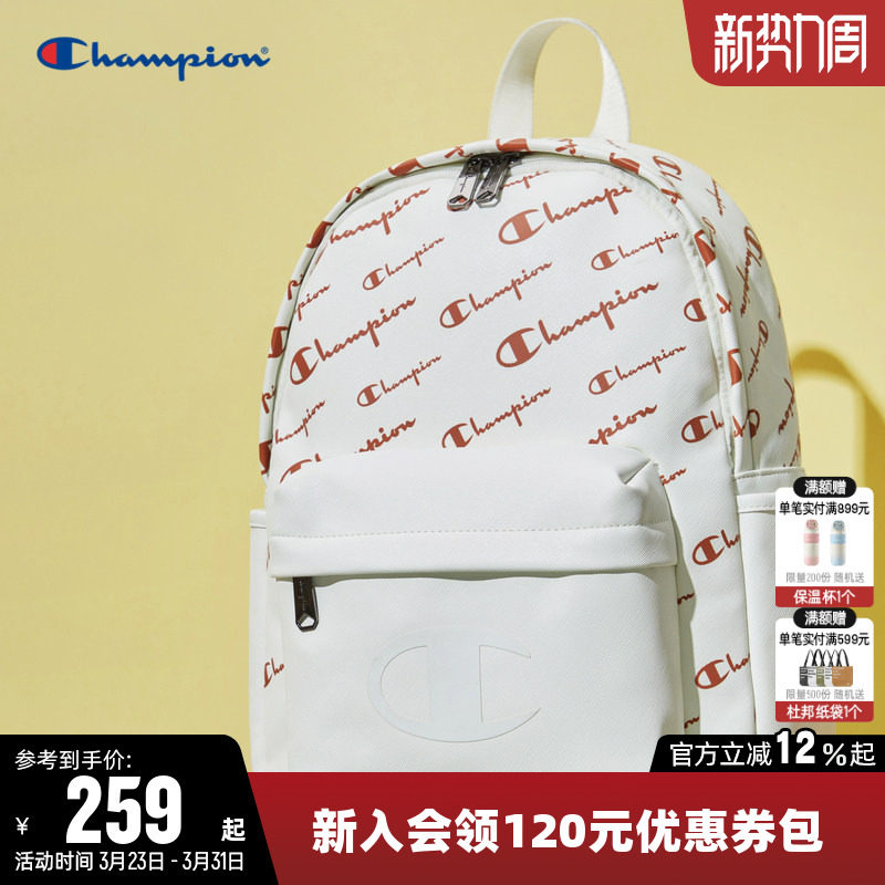 Champion冠军双肩包2026年春女男时尚户外出游旅行包学生书包背包