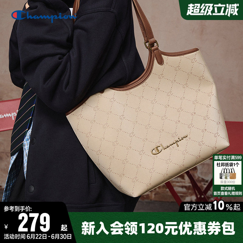 Champion冠军单肩背包2026夏季手提包女时尚通勤旅游挎包托特包潮