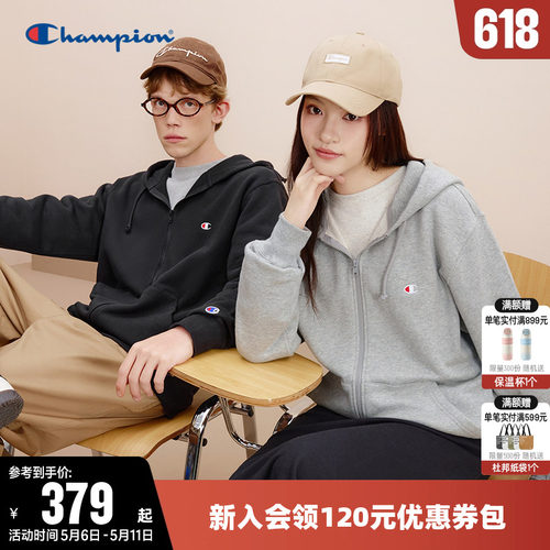 刺绣卫衣Champion冠军情侣