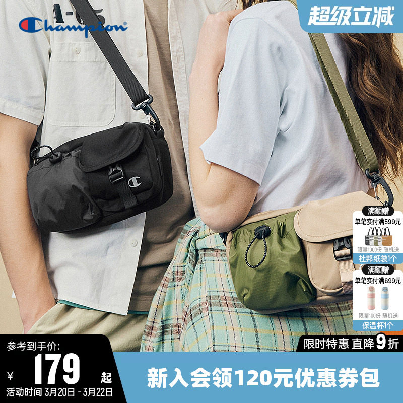 Champion冠军新款单肩包女斜挎包男小肩时尚包通勤户外运动休闲包