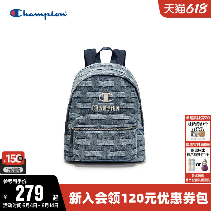 Champion冠军双肩包男女情侣夏时尚书包电脑包户外旅行通勤背包潮
