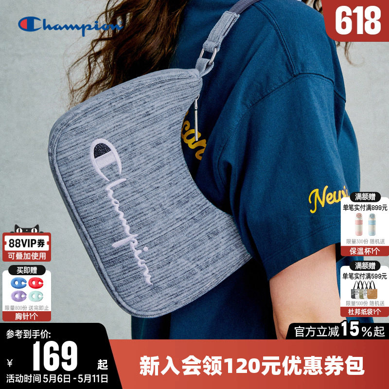 Champion冠军单肩背包夏百搭轻便小挎包刺绣腋下包通勤手提包女潮