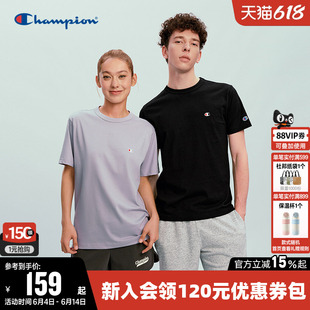 Champion冠军T恤女2026夏季新款情侣纯棉经典休闲圆领短袖上衣男