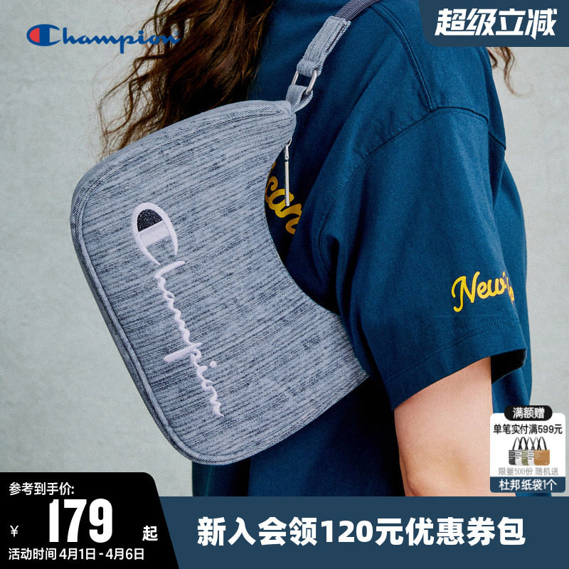 Champion冠军单肩背包春夏经典刺绣轻便小挎包腋下包通勤手提包女