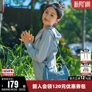 Champion冠军单肩包女斜挎包饺子包男情侣月亮包时尚 潮流包包