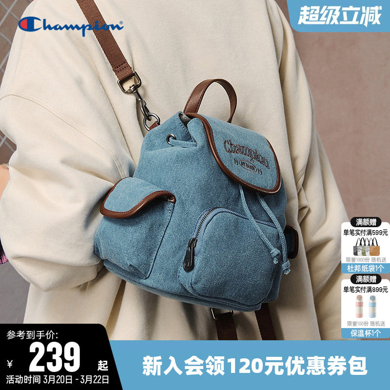 Champion冠军双肩背包2026春女小型mini多巴胺可爱轻便时尚墩墩包