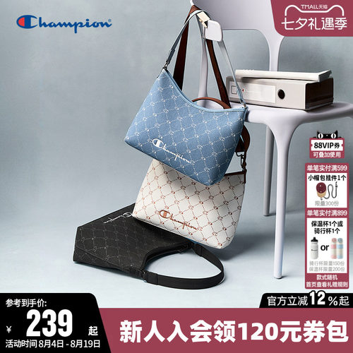 Champion冠军时尚满印单肩背包