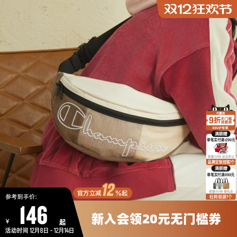 Champion冠军胸包男经典时尚腰包斜挎包女休闲情侣户外运动背包