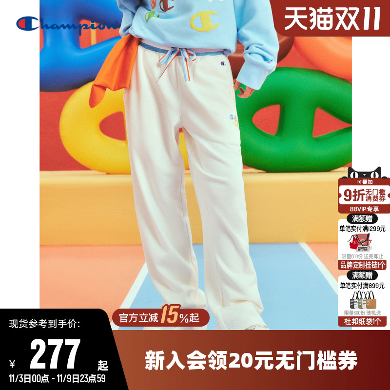 卫裤CHAMPION秋季直筒女联名冠军