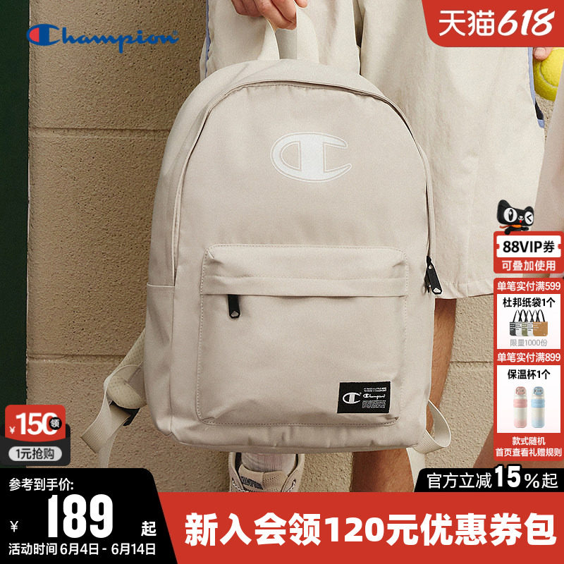 Champion冠军双肩包2026新款男女经典书包运动户外徒步休闲背包