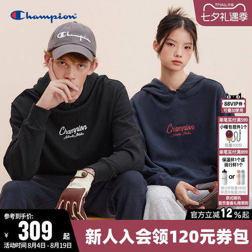 印花卫衣Champion冠军情侣