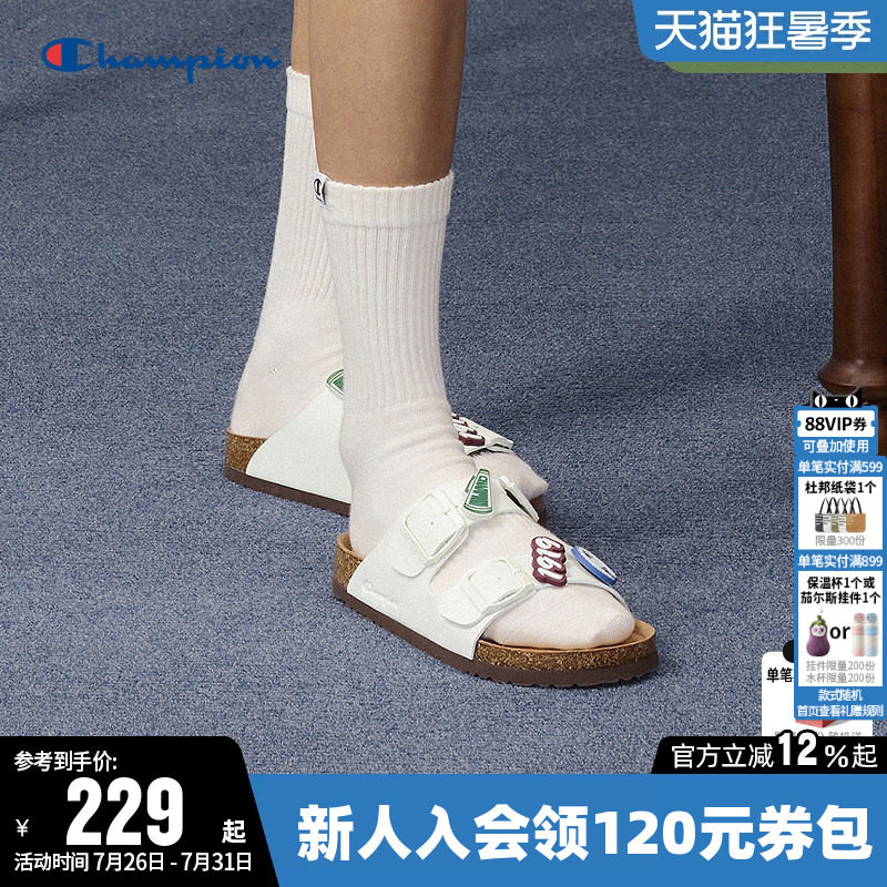 Champion冠军经典穆勒鞋夏季凉鞋