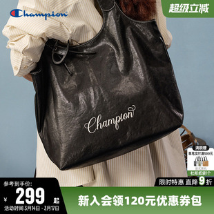 Champion冠军单肩背包2026春新款男女情侣时尚大容量托特包挎包