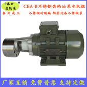 B10陶瓷不锈钢齿轮油泵电机组CB BNS4 CBA B16 B25饲料喷涂泵