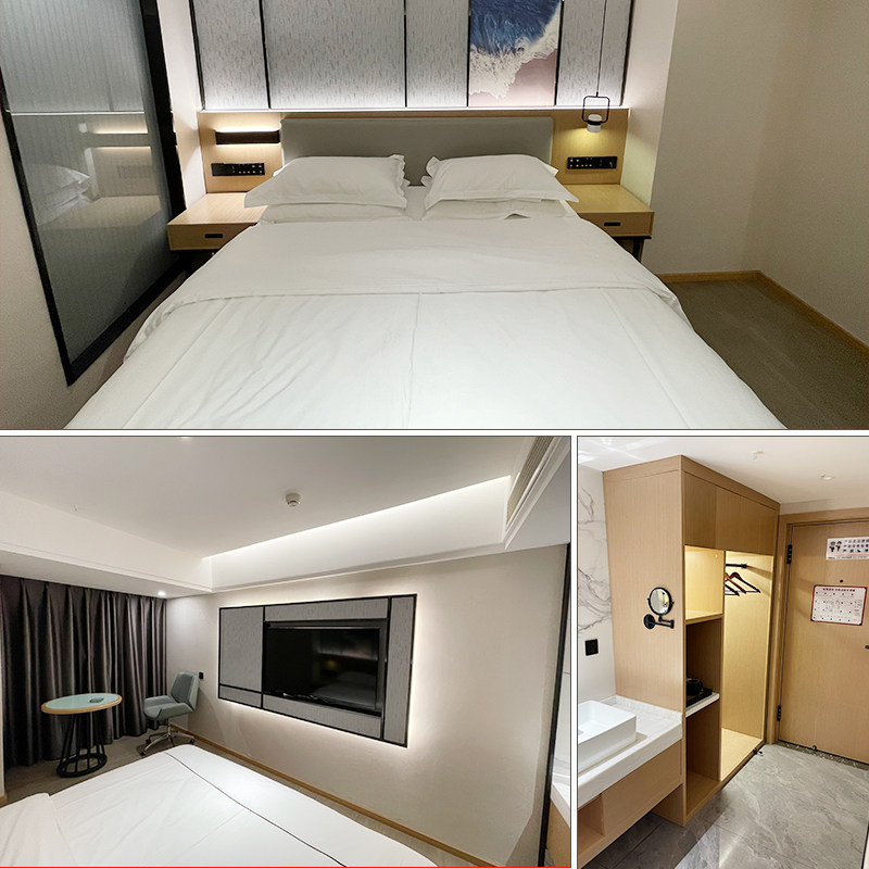 酒店床定制宾馆家具公寓标间全套双人连锁旅馆客房简约现代家具床