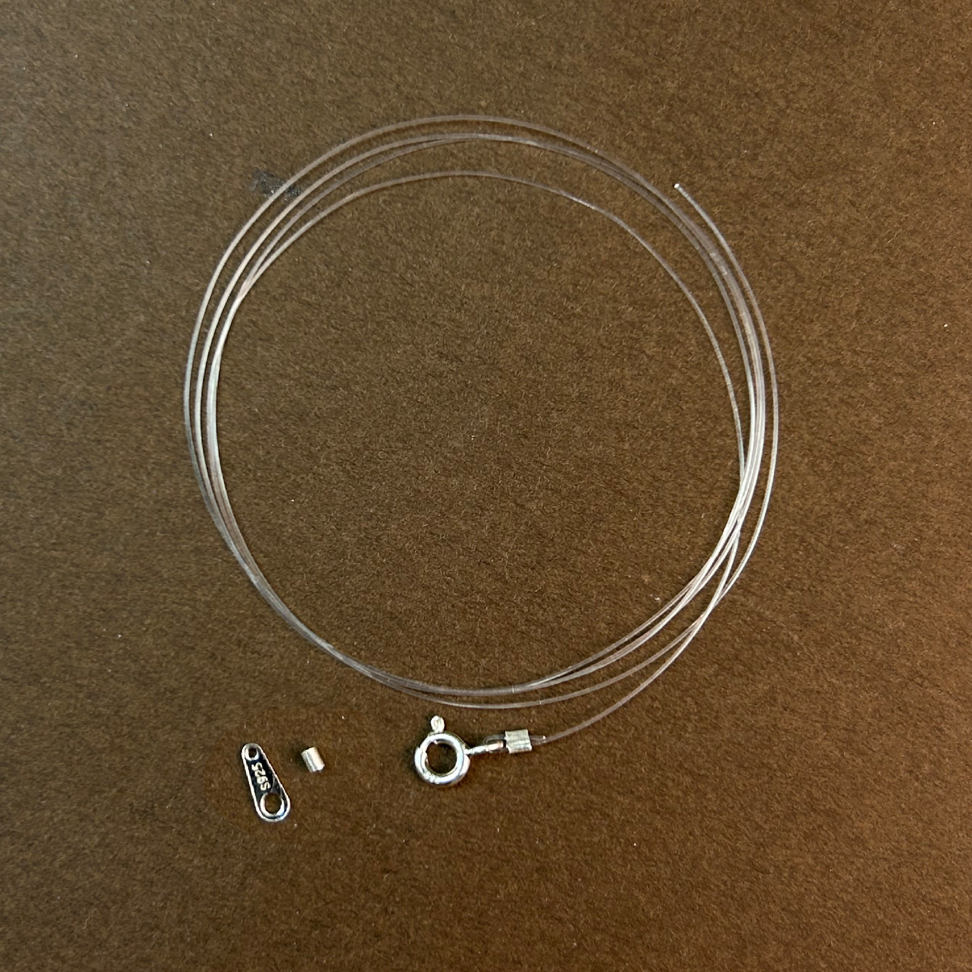 S925银扣定位管鱼线透明隐形项链锁骨链DIY配件半成品串珠材料包,饰品/流行首饰/时尚饰品新,扣,淘宝优惠券,粉丝福利购,淘宝优惠卷