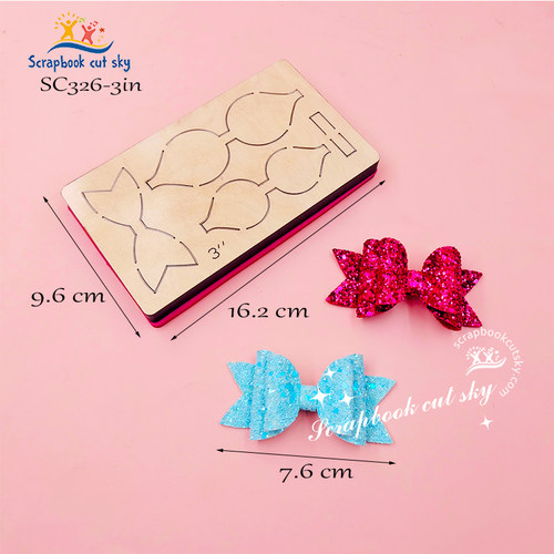 SC326定制手工DIY刀模儿童发饰ins蝴蝶结Sizzix压花机通用模板