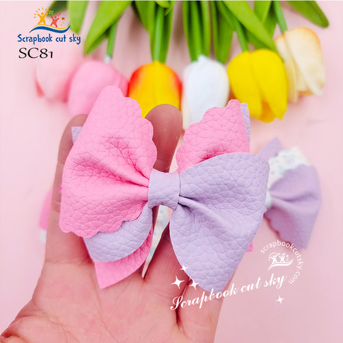 折捏蝴蝶结 INS推荐 SC81 发夹发饰 儿童DIY手工切割刀模卡通