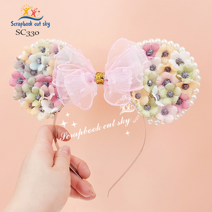 SC330发箍米奇耳朵刀模手工DIY刀模儿童发饰适用Sizzix纸艺机